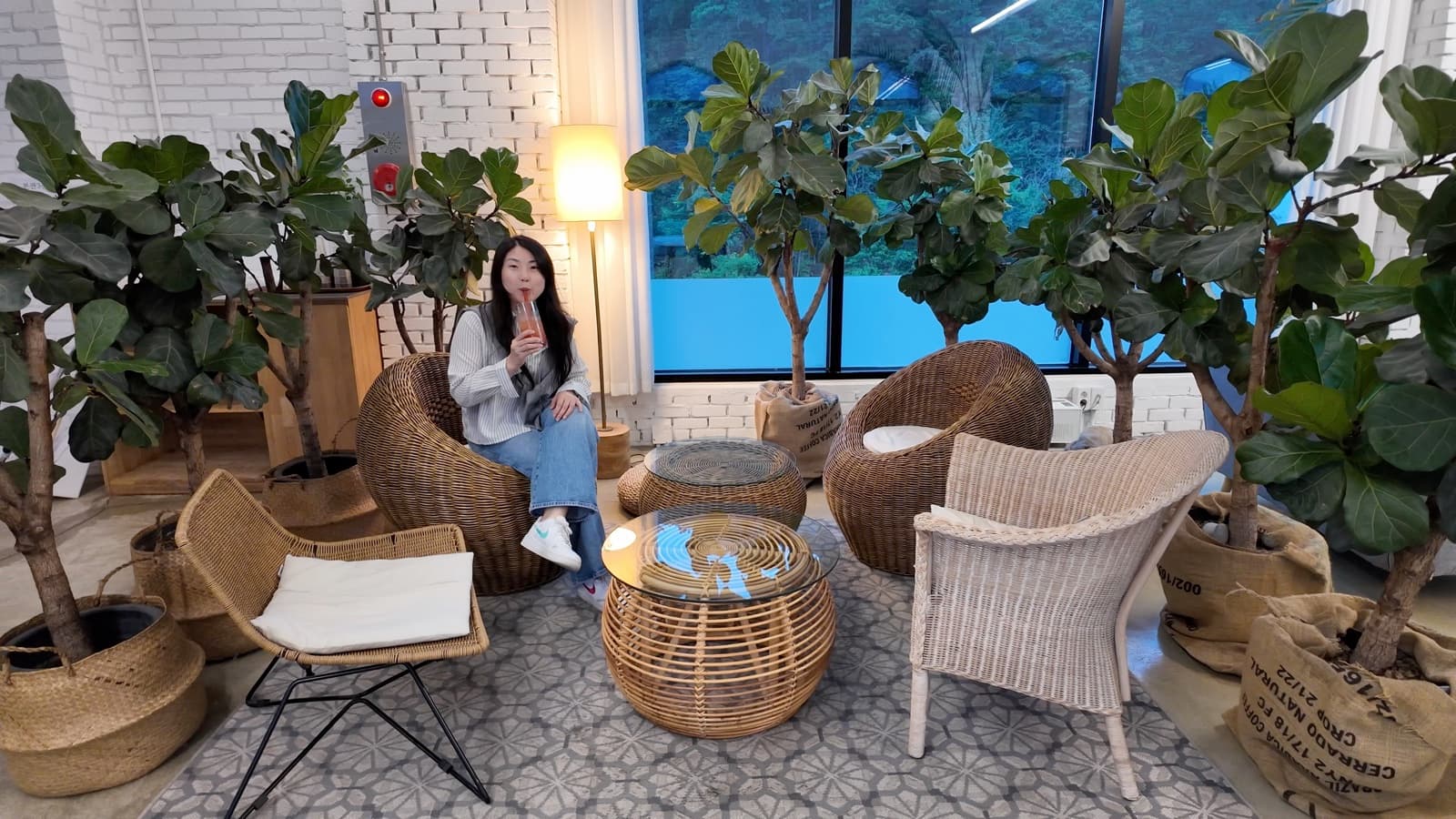 Christina and Vincent posing on third floor at Lavigne 2