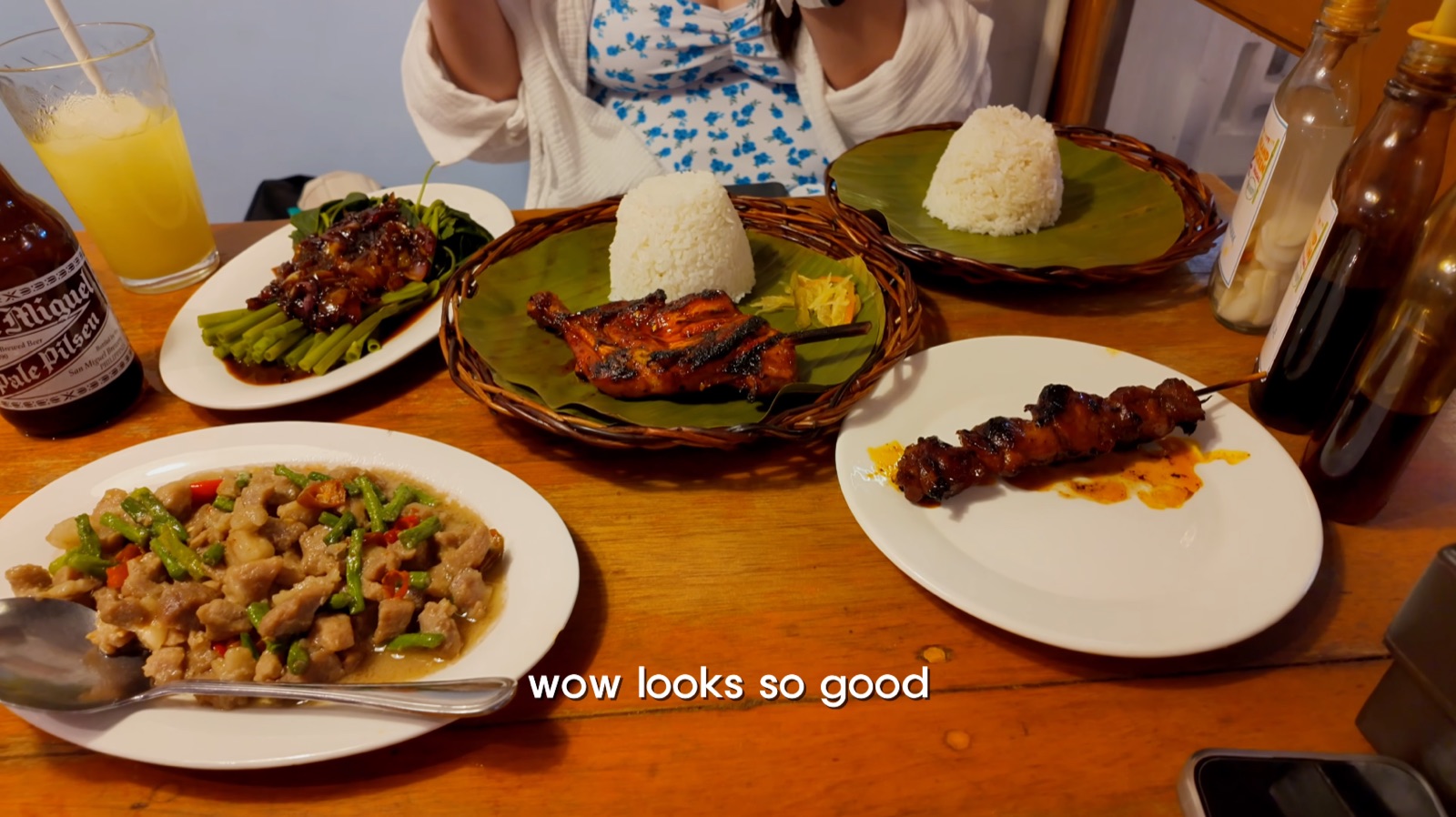 Island Chicken Inasal Filipino BBQ spread