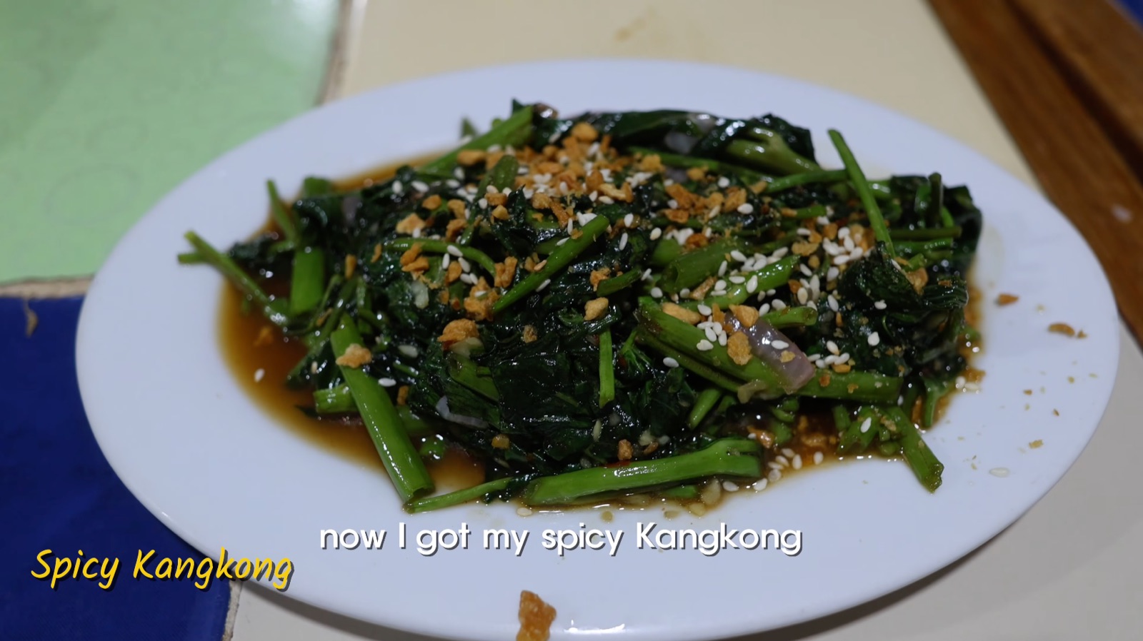 Smoke Resto spicy garlic kangkong