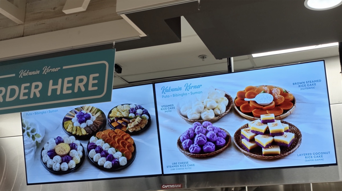 Kakunin Korner cakes stand at Seafood City Chandler food court