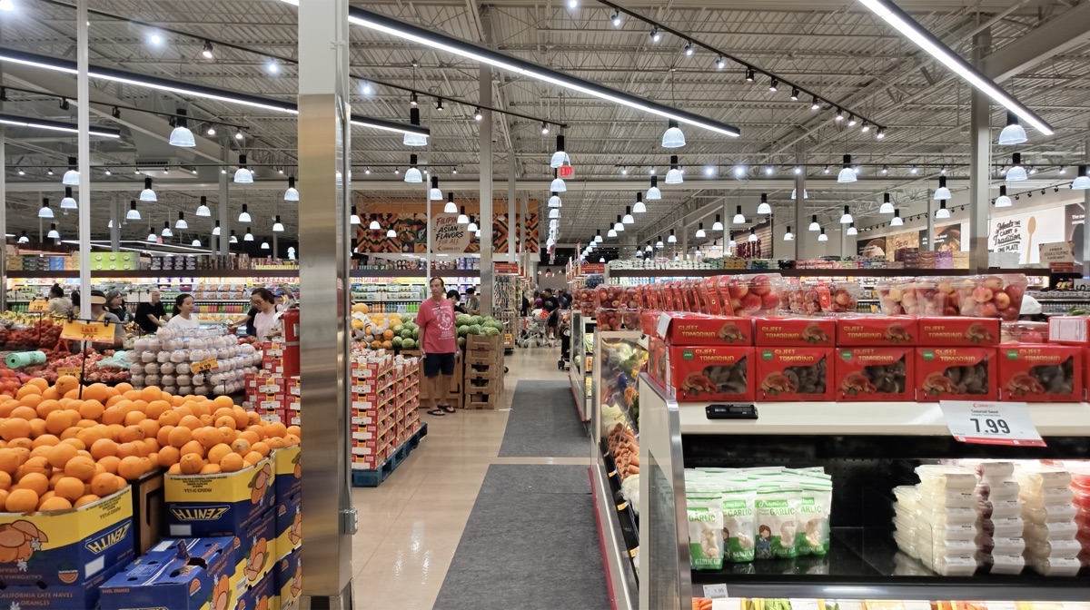 Another grocery aisle inside Seafood City Chandler