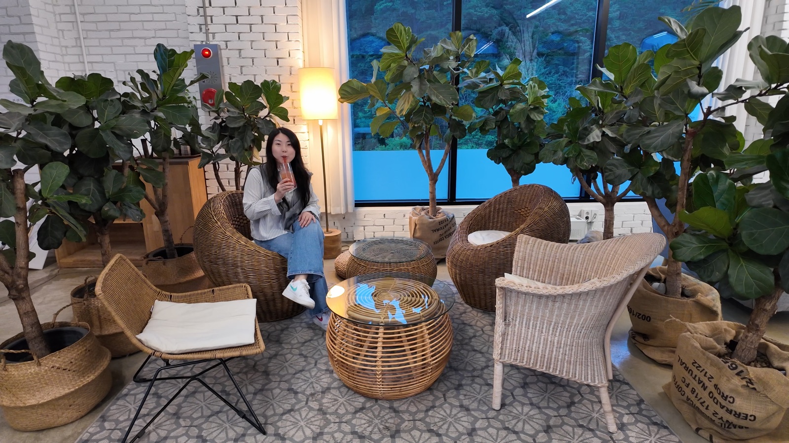 Christina and Vincent posing on third floor at Lavigne 2