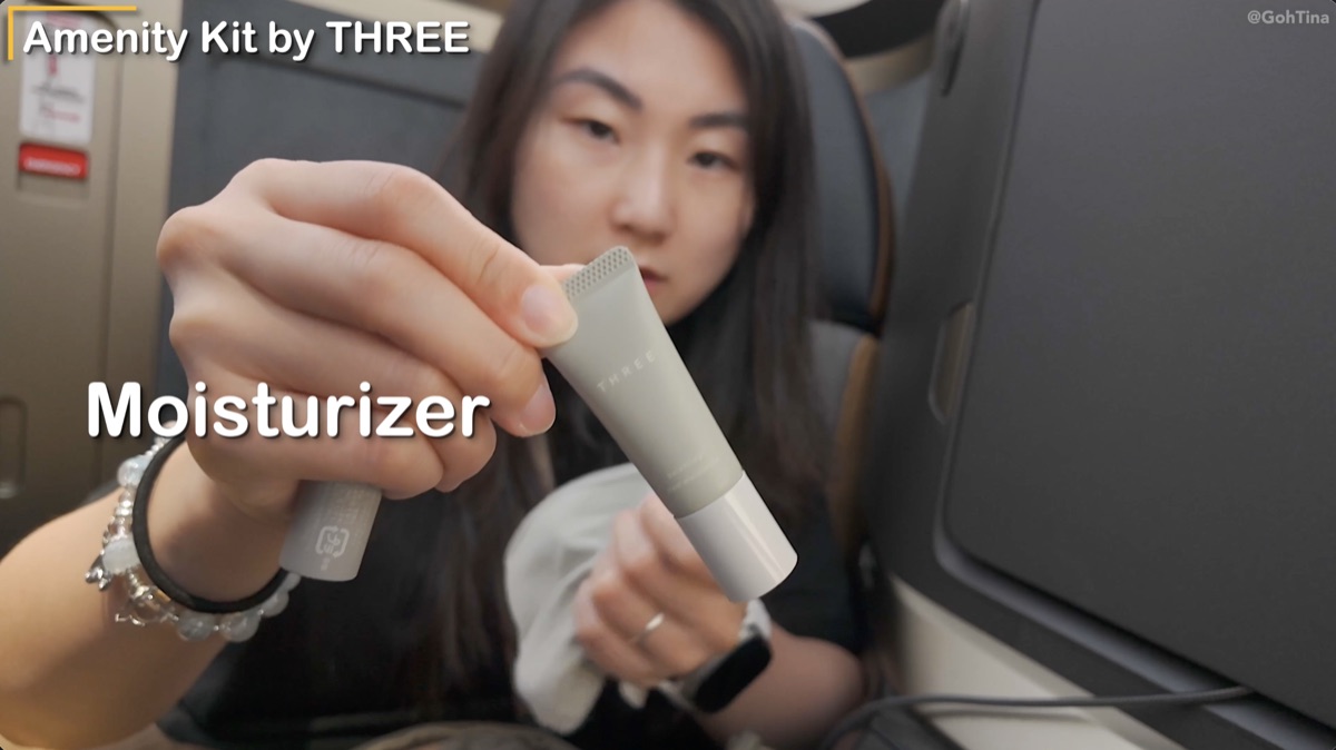 Moisturizer in the Starlux amenity kit