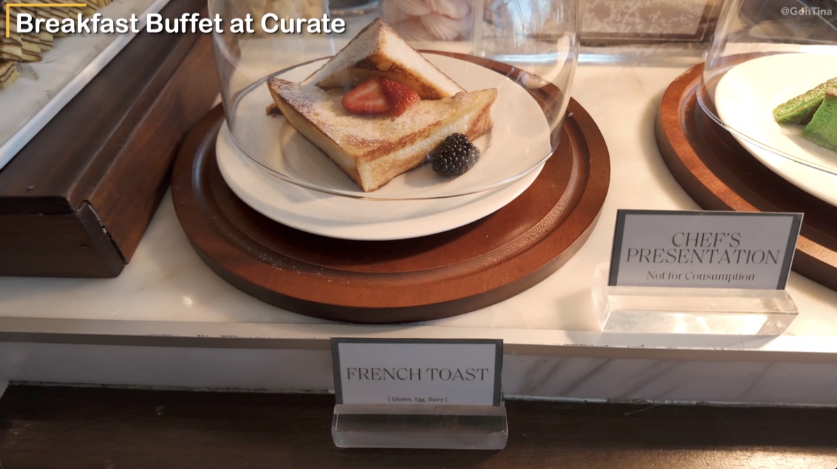 French toast at Curate breakfast