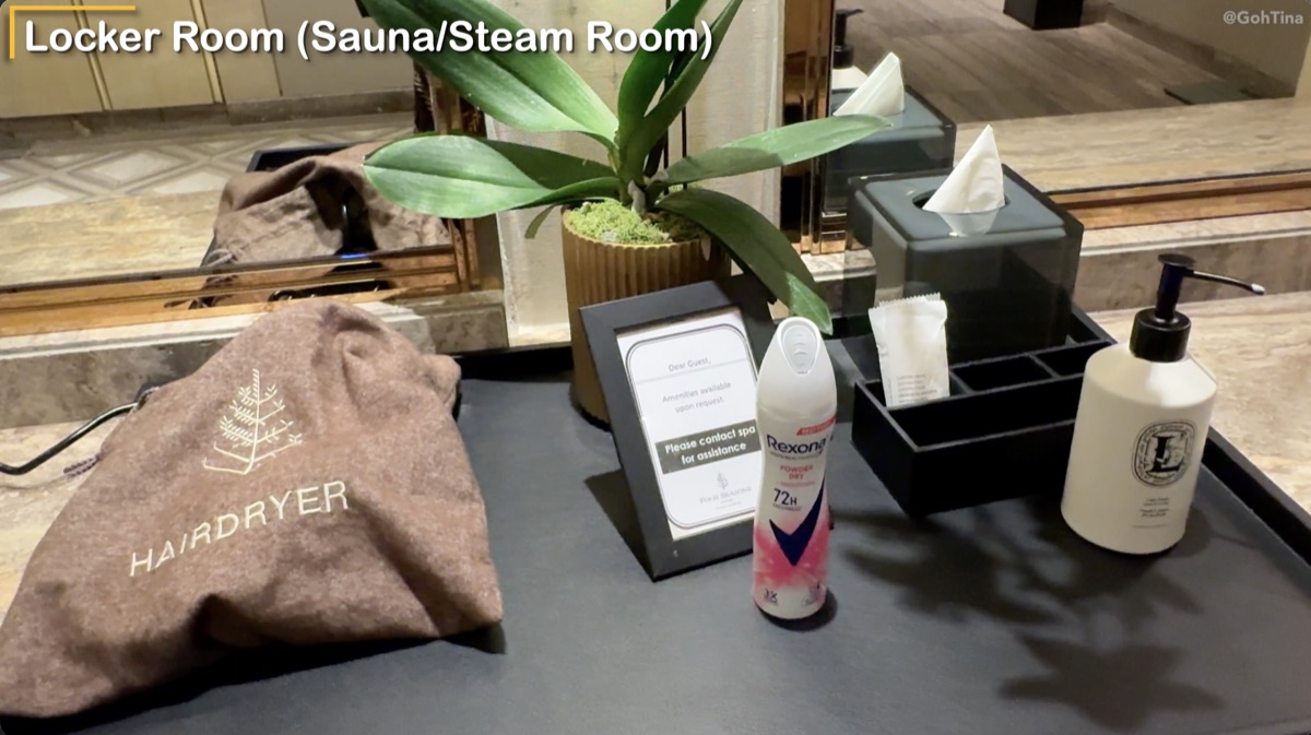 Locker room amenities