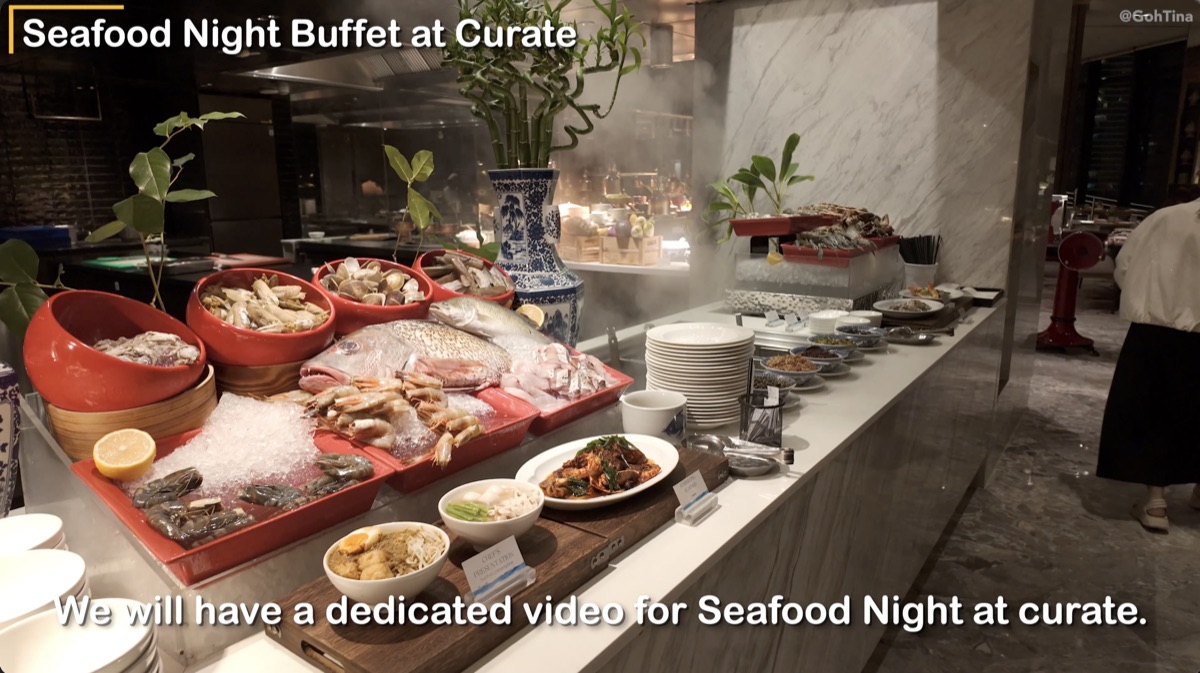 Seafood night buffet spread at Curate