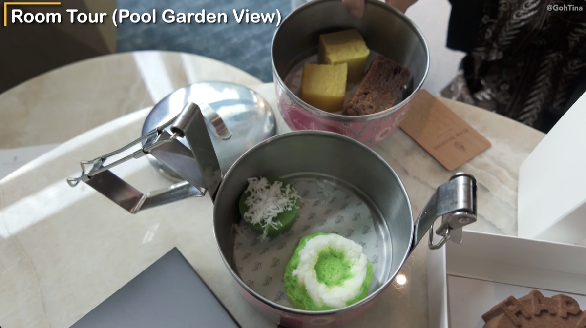 Malaysian kueh welcome amenity