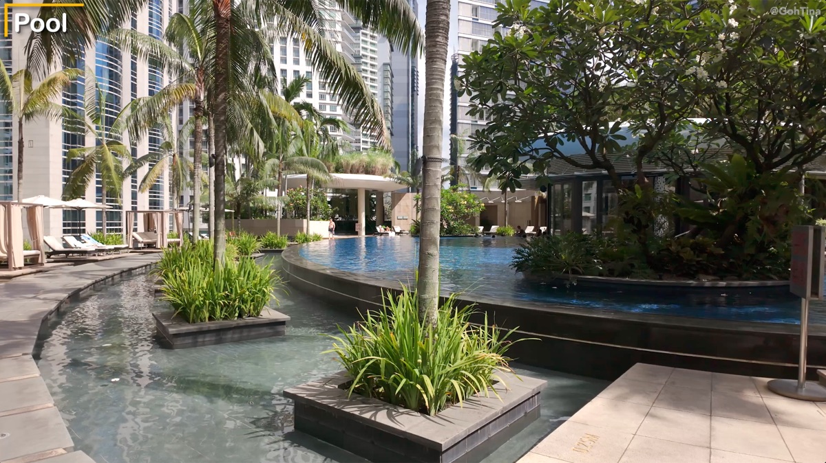 Pool area at Grand Hyatt Kuala Lumpur