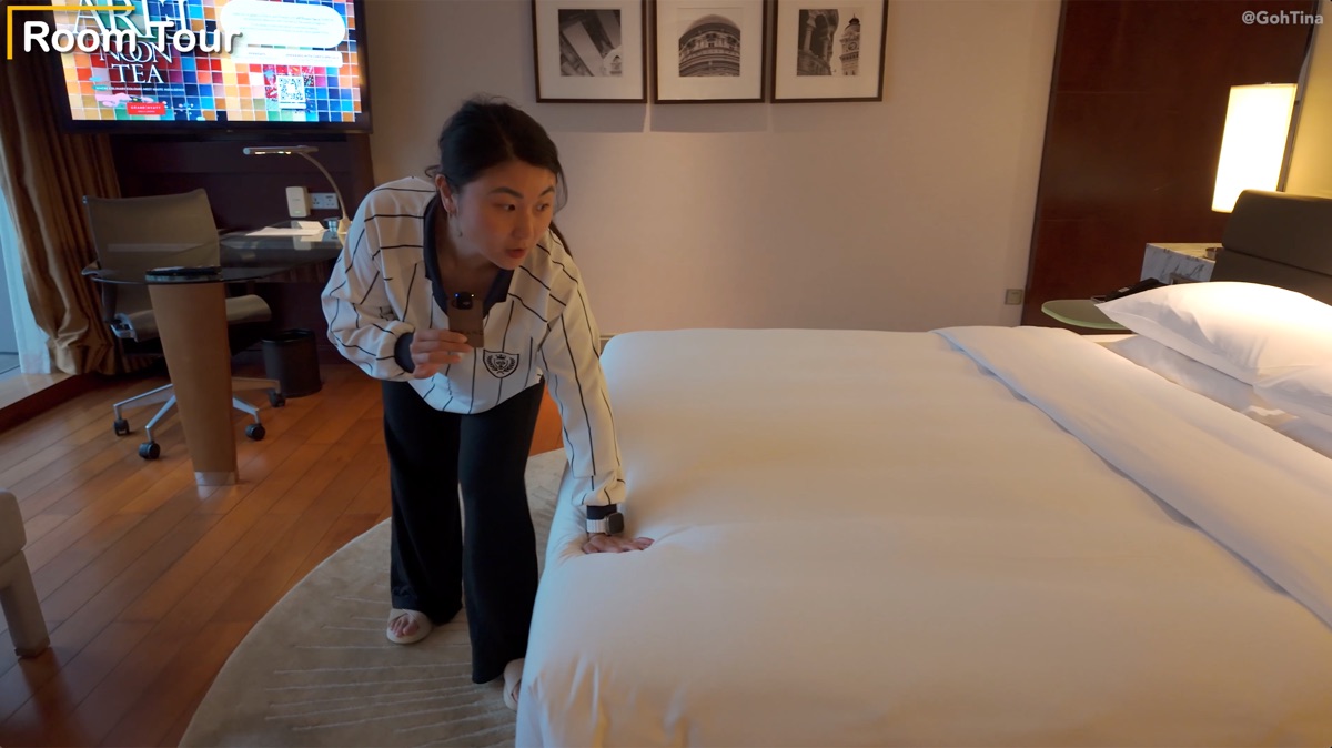 Club Room bed at Grand Hyatt Kuala Lumpur