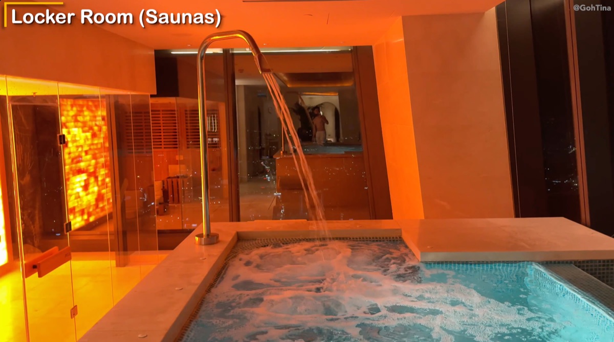 Another view of the locker room jacuzzi