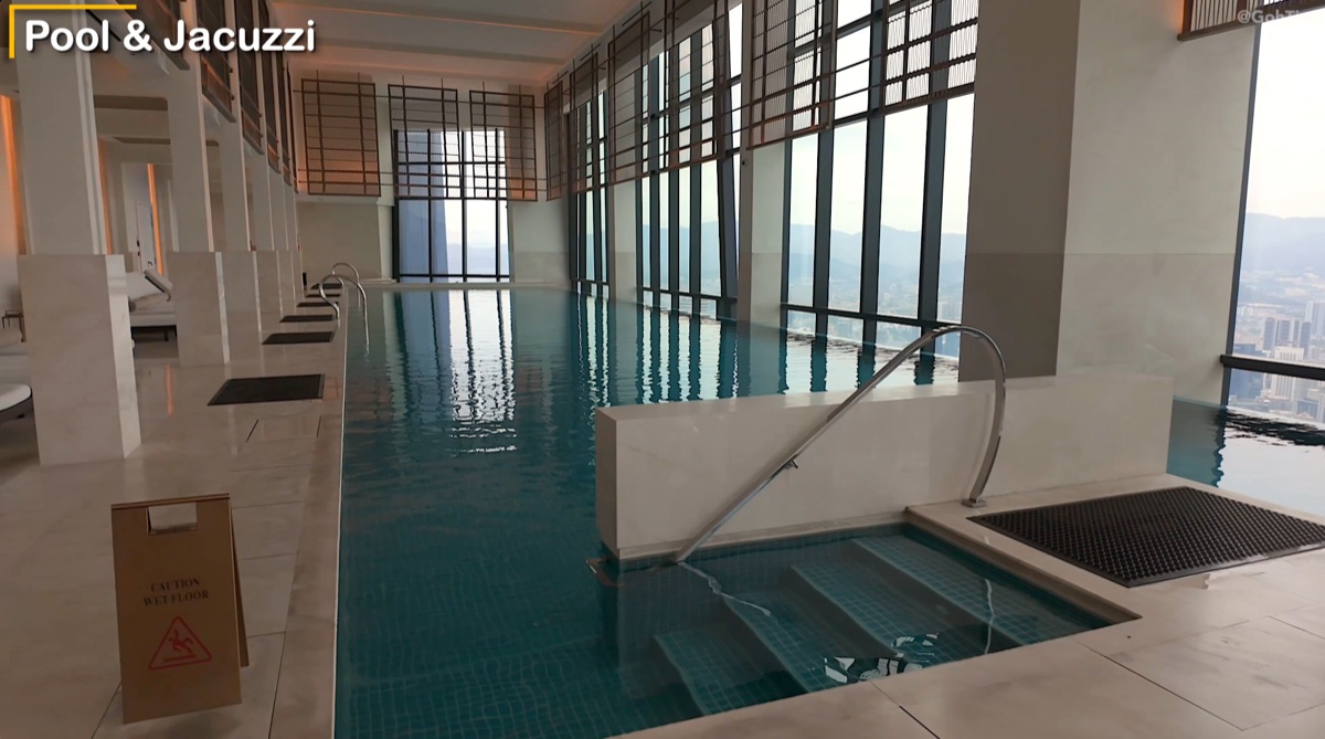 Pool area at Park Hyatt Kuala Lumpur