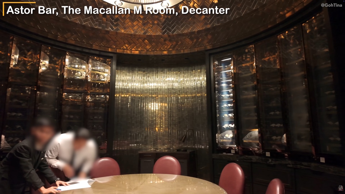 The exclusive Decanter Room at Astor Bar, featured in Crazy Rich Asians