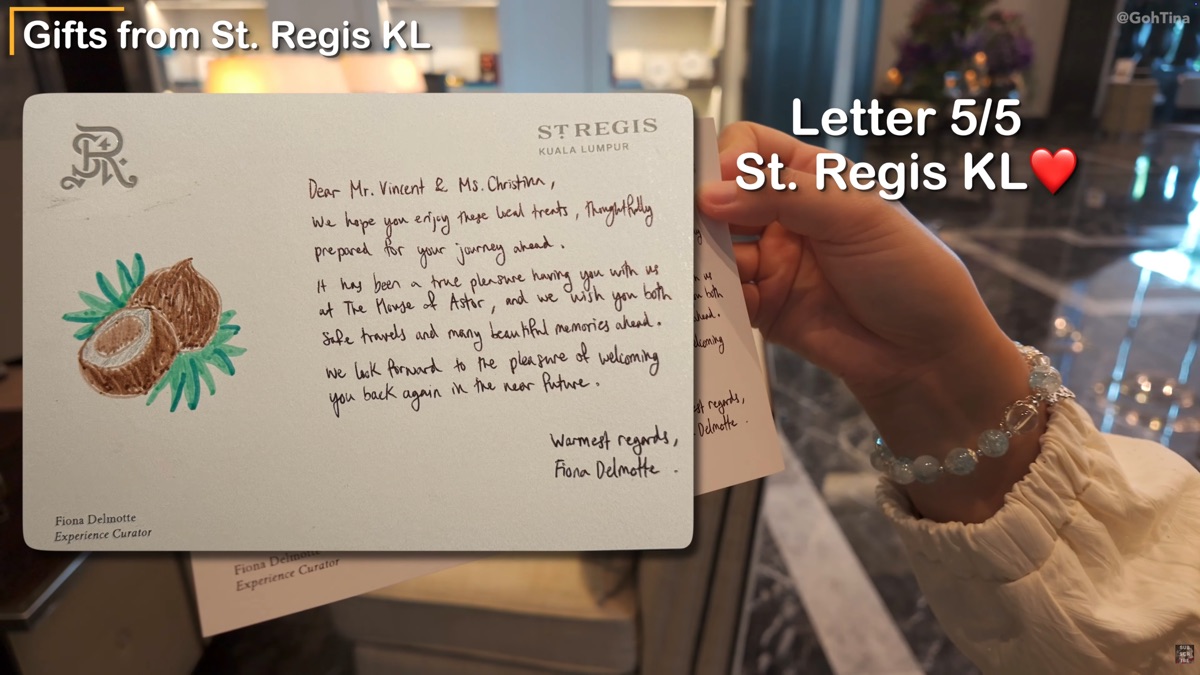 Farewell letter from the Experience Curator with a homemade honey gift