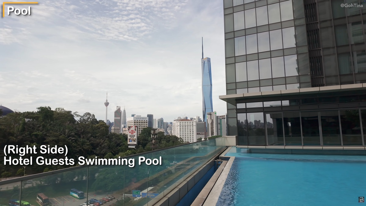 Hotel guest pool at St. Regis Kuala Lumpur