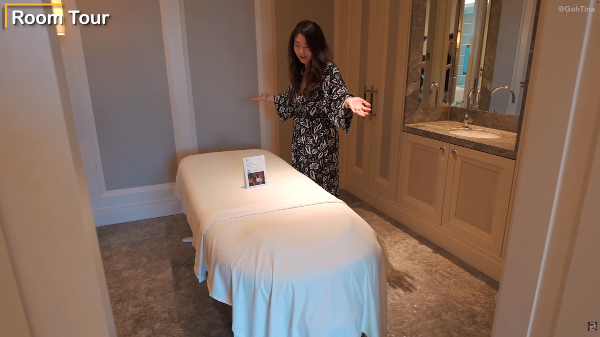 Standalone massage room with its own massage bed