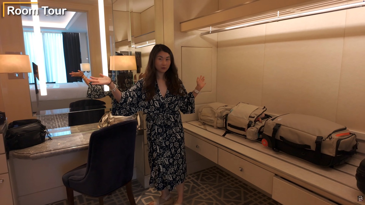 Walk-in closet in the Caroline Astor Suite