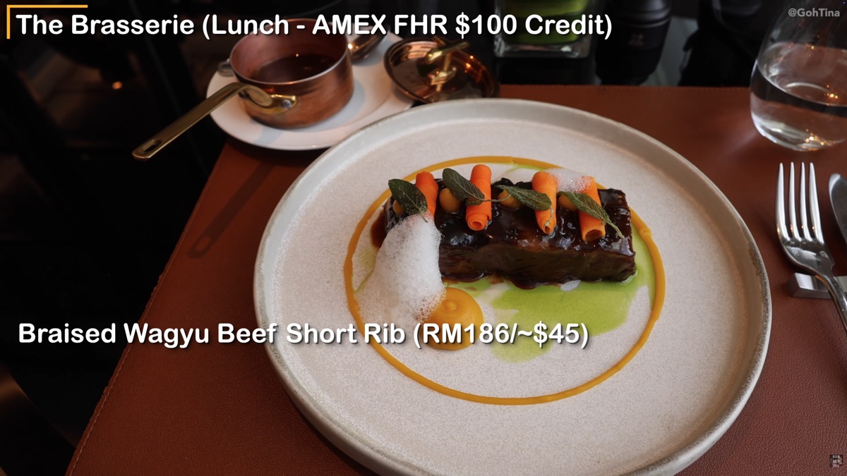 Braised wagyu beef short rib at The Brasserie