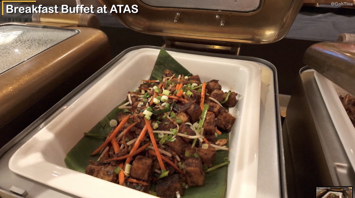 Breakfast buffet stations at ATAS