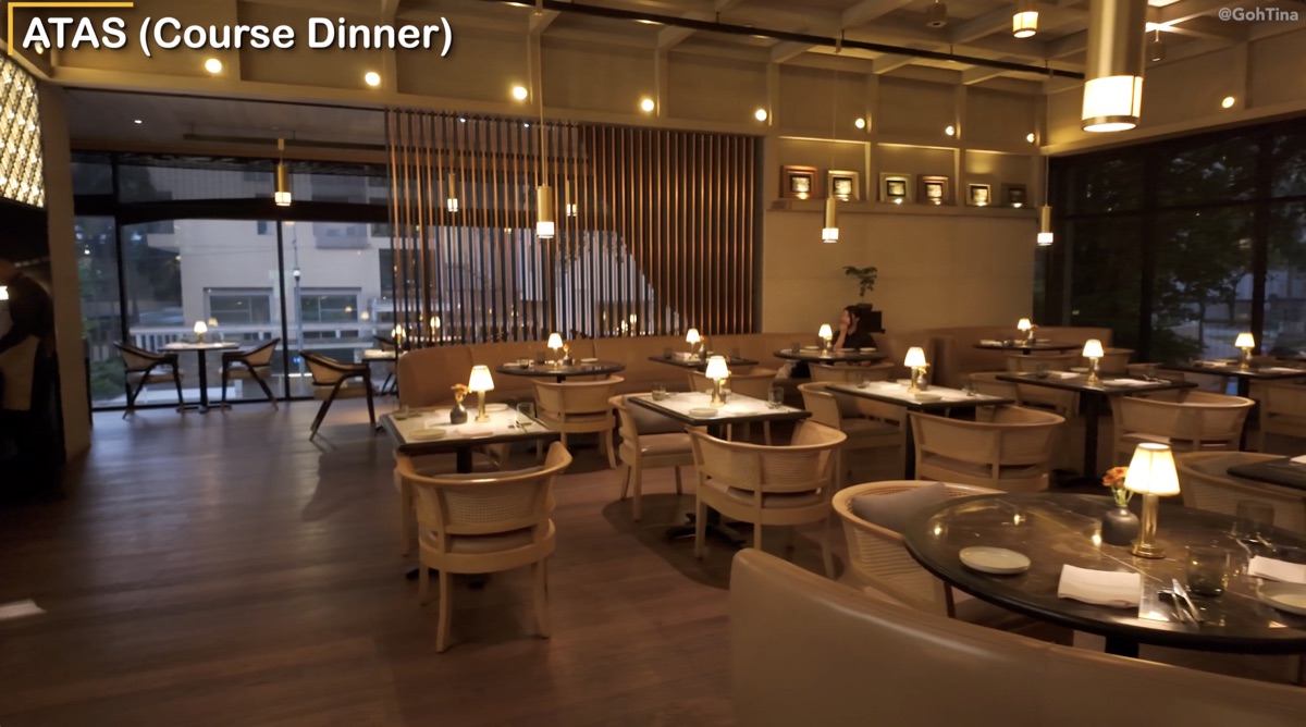 ATAS restaurant seating area