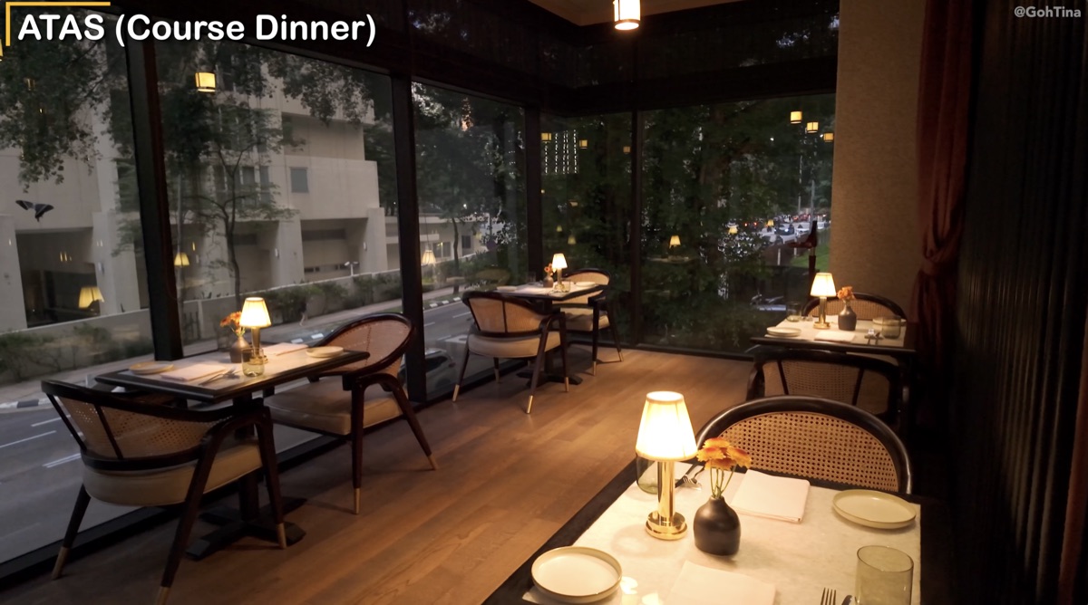 ATAS restaurant dining room
