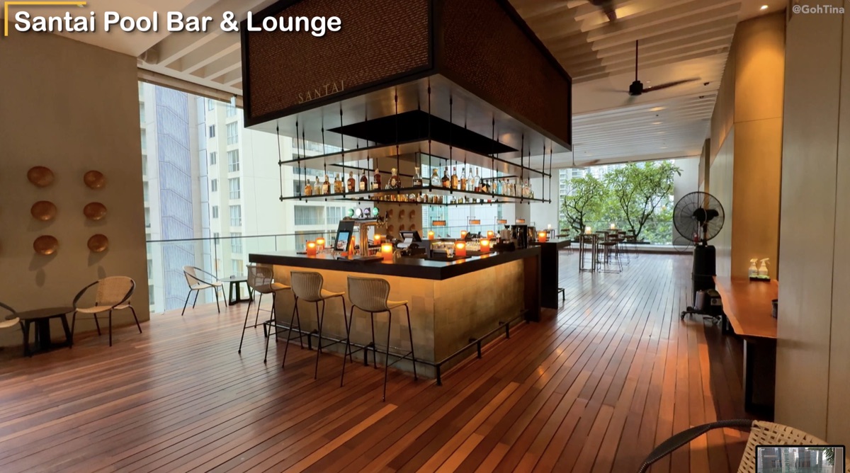 Santai pool bar and lounge