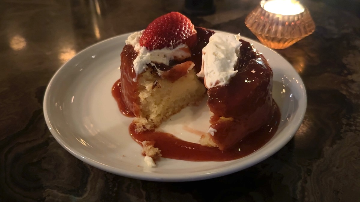 Wren and Wolf butter cake close up