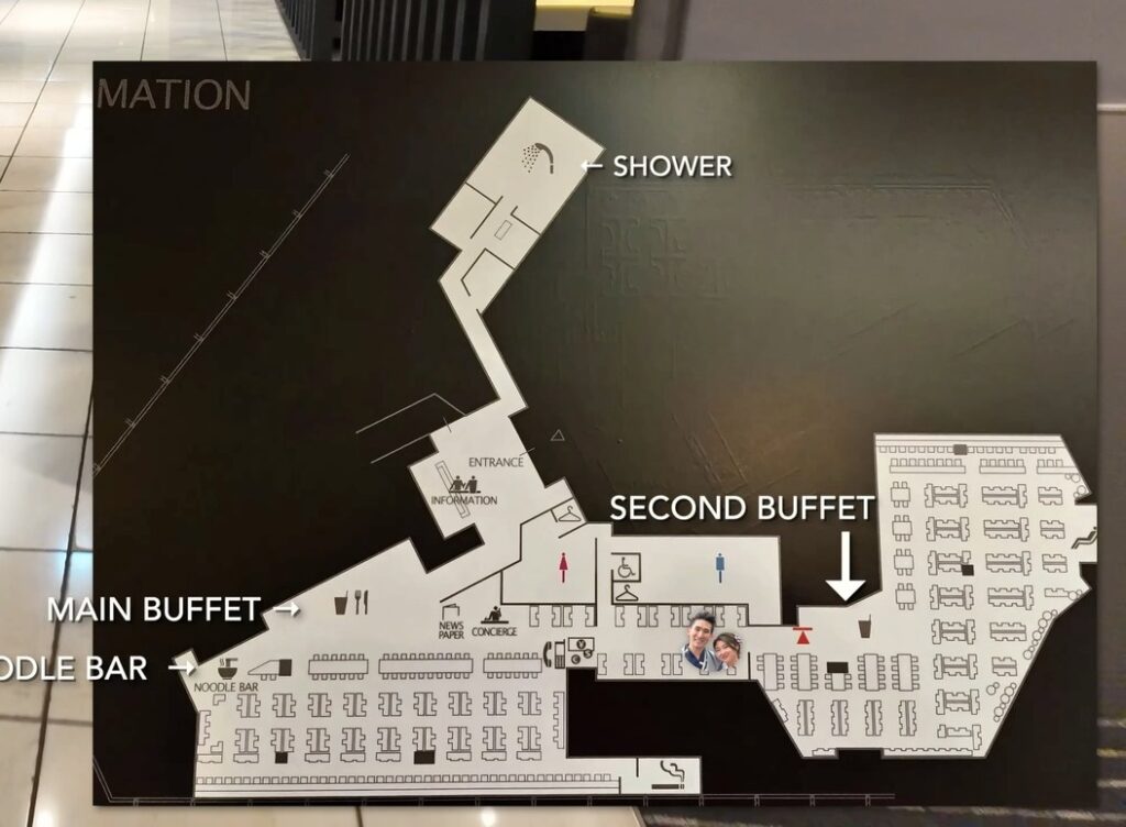 ANA Lounge Narita Map