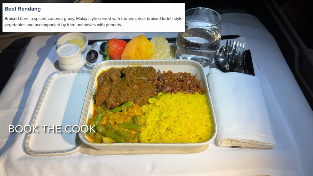 Singapore Business Class Beef Rendang