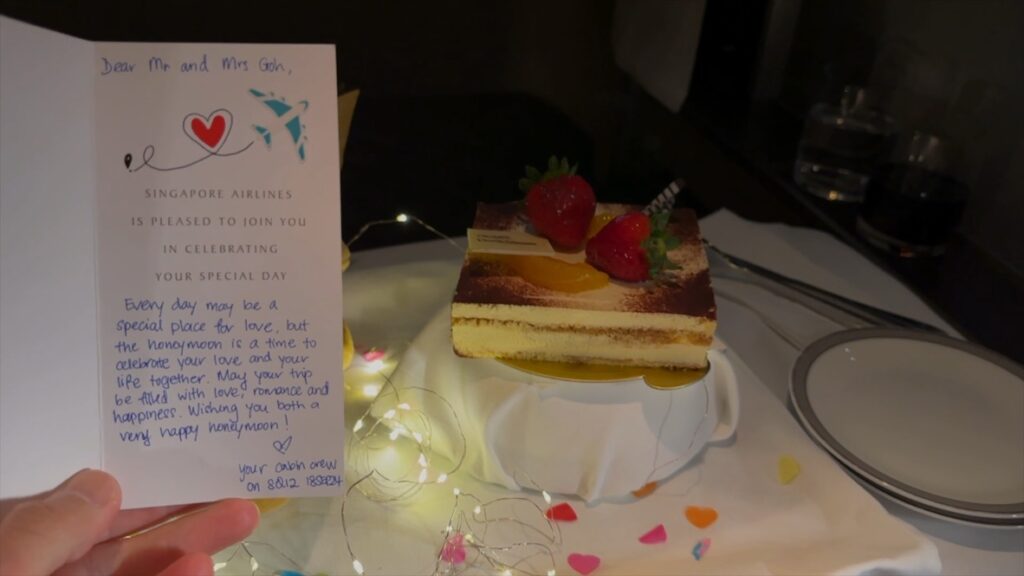 Singapore first class surprise cake