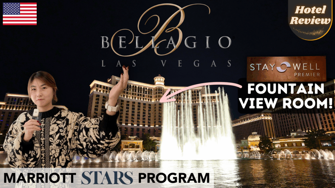 Bellagio Las Vegas fountain view Stay Well Premier room